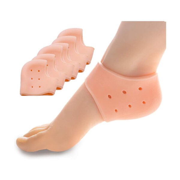 شرابات مبطنة للكعب من جل السيليكون - طقم 2 قطعة