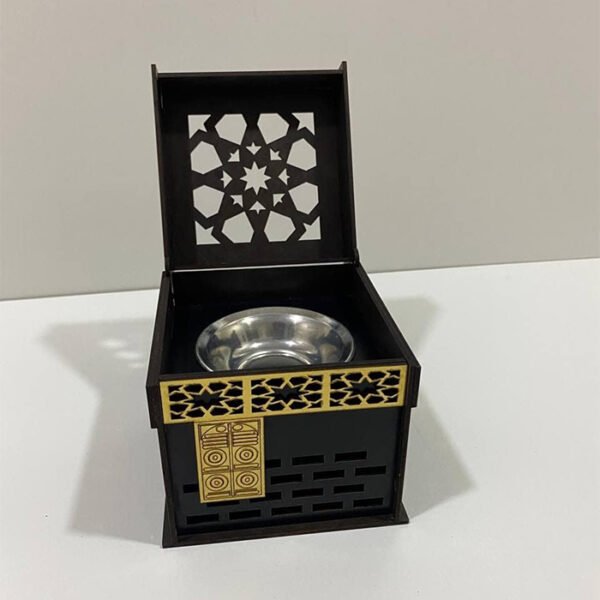 مبخرة شكل الكعبه خشب ليزر