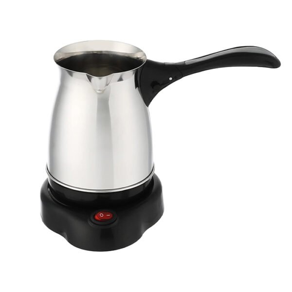 ماكينة كهربائية ستانلس ستيل لتحضير القهوة التركية، فضي