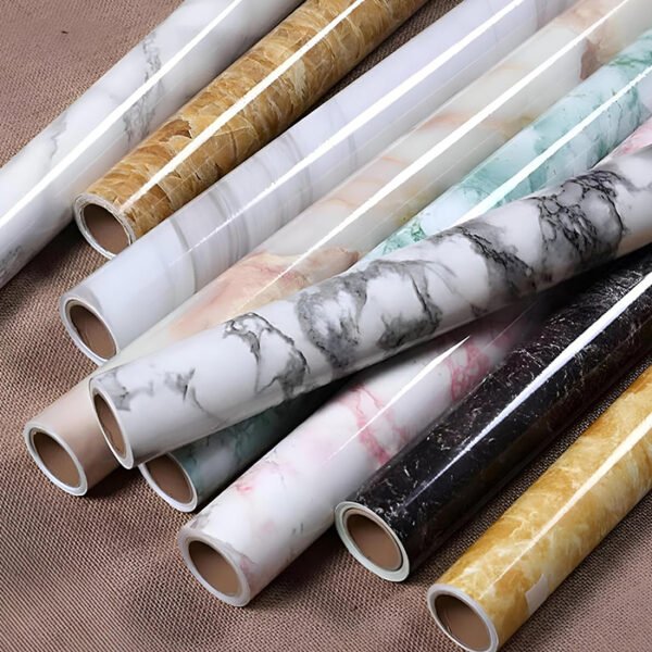 رول استيكر ماربيلا رخامي - مقاس 60سم *5متر - متعدد الألوان
