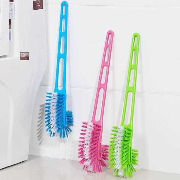 فرشاة بلاستيكية لتنظيف المرحاض - متعددة الألوان