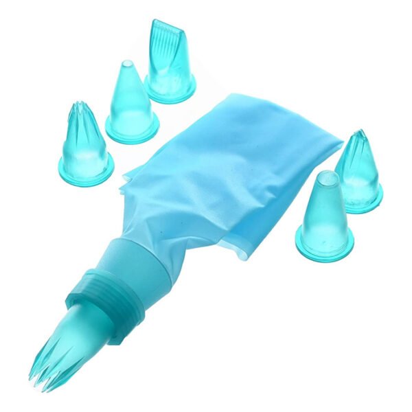 قمع من السيليكون لتزيين التورته - 6 قطع غيارات