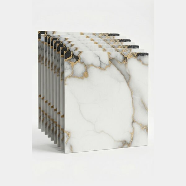 بلاط فوم لاصق رخامي ضد المياه و ضد التجريح للارضيات و الحوائط - 60 سم * 60 سم