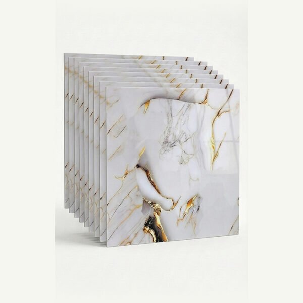 بلاط فوم لاصق رخامي ضد المياه و ضد التجريح للارضيات و الحوائط - 60 سم * 60 سم