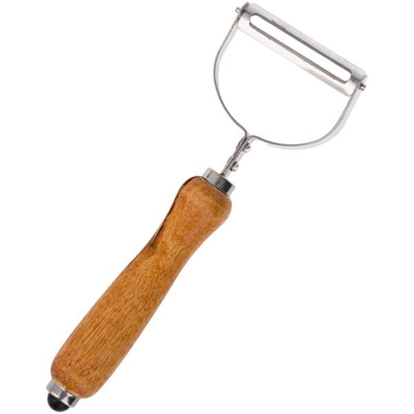 مقشرة خضروات وبطاطس افقية من الستانلس ستيل - مقشرة احترافية للتفاح والجزر والفواكه بسرعة، امنة للاستخدام في غسالة الاطباق