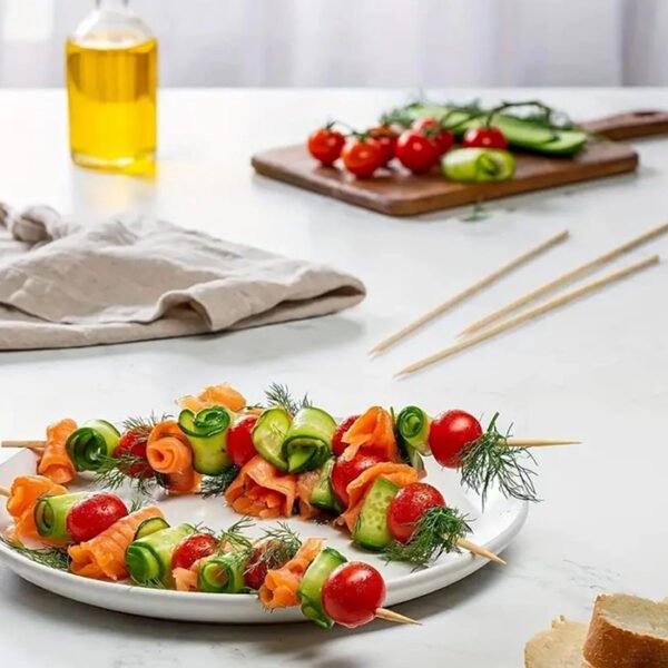 أسياخ خشبية للشيش طاووق - ارتقِ بتجربة الشواء الخاصة بك (24 سم)