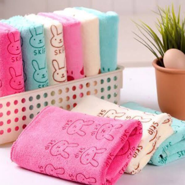 طقم فوط شكل أرنوب - فوط ميكروفايبر عدد 5 قطع